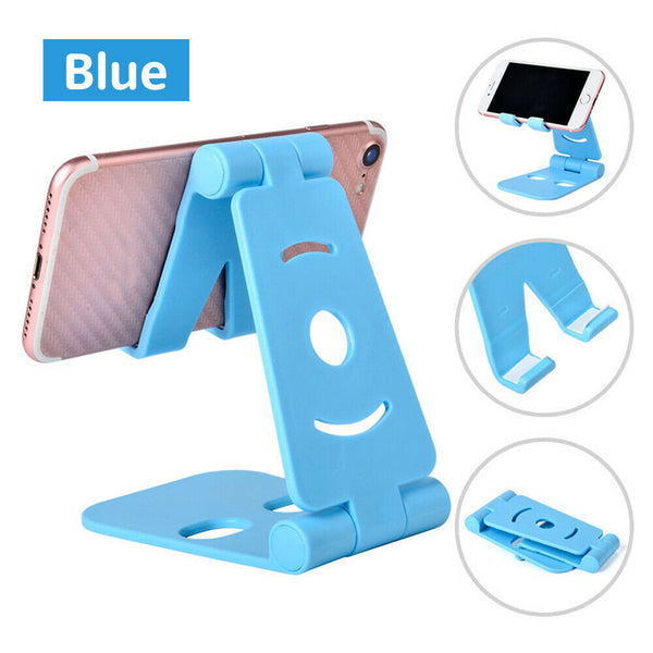 Portable Double Foldable Swivel Stand Holder Cradle Bracket MountForPhone Tablet