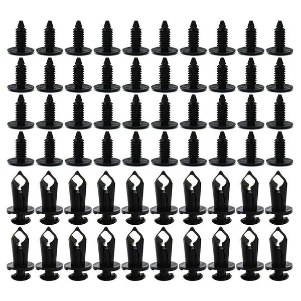 190Pcs Car Auto Trim Body Plastic Push Pin Rivet Fastener Panel Moulding Clips