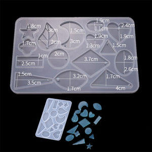 DIY Silicone Earring Pendant Mold Making Jewelry For Resin Necklace Mould Craft