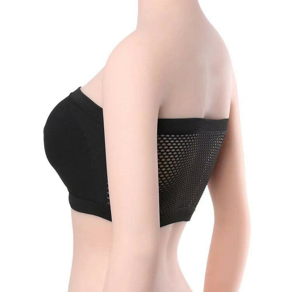 Women's Strapless Seamless Top Vest Breathable Sports Bra Tube Lady Bandeau