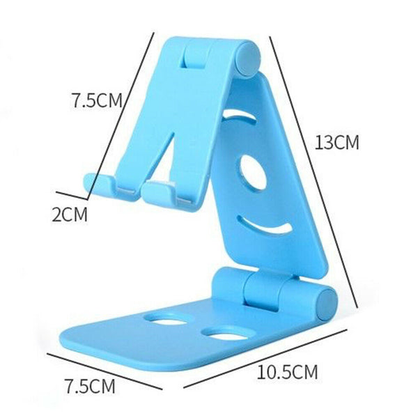 Portable Double Foldable Swivel Stand Holder Cradle Bracket MountForPhone Tablet