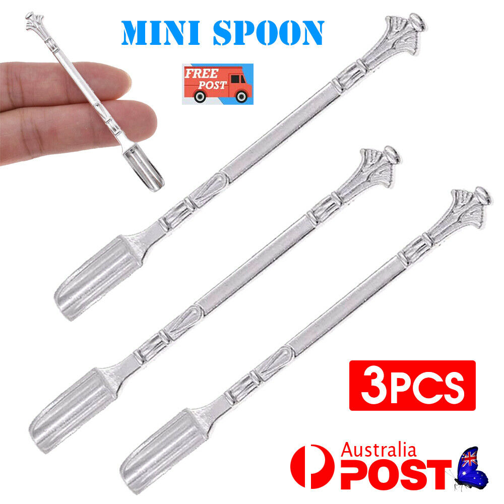 3Pcs Mini Ladle Scoop Mini Spoon Spatula Stainless Steel Cute Gift Sliver Spoon