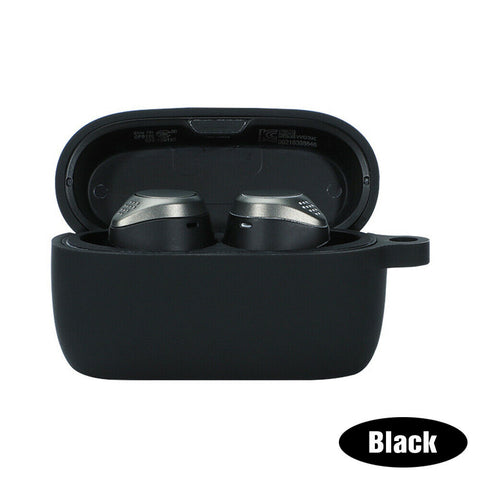 Silicone Protective Case Cover for Jabra Elite Active 75t with Metal Clip Hook