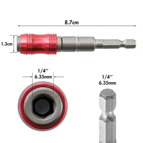 Magnetic Pivot Drill Bit Holder 6.35mm Impact Pivoting Swivel Screw Drill Bits