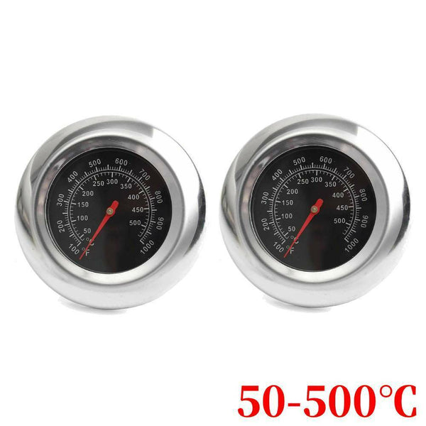 Latest Stainless Steel BBQ Smoker Grill Thermometer Temperature Gauge 50-500℃