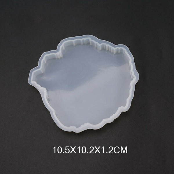 Coaster Resin Casting Mold Epoxy Mould Silicone Jewelry Agate Making Tool Craft