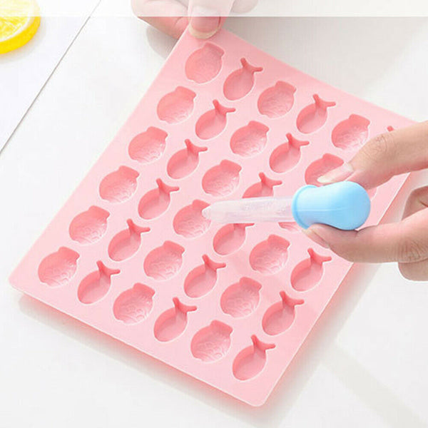 Silicone Gummy Chocolate Baking Mold Ice Cube Tray Jelly Candy Cookies Mould DIY