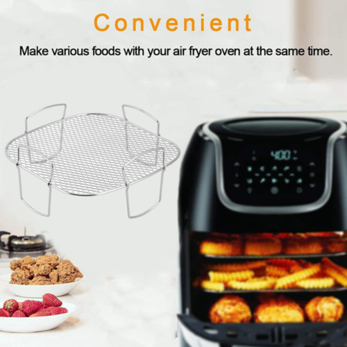 Air Fryer Rack Kitchen Grill Air Fryer Accessories Baking Tray Grill Holder AU