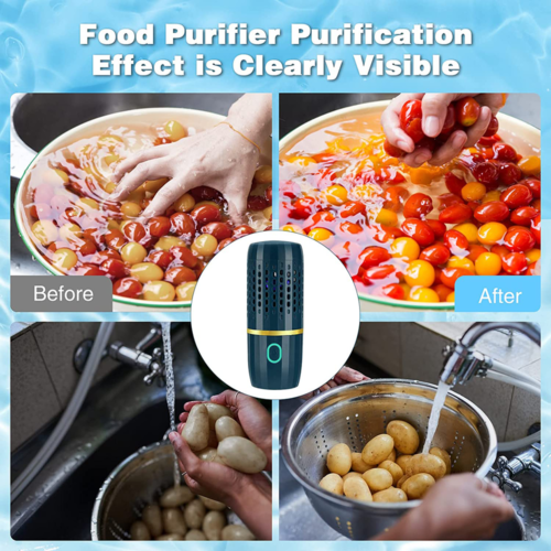 Auto Fruit Vegetable Washing Machine Reside Food Purifier Residues Removes AU