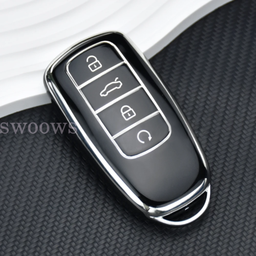 TPU Car Remote Key Fob Case key Fob Cover For Chery Omoda 5 Tiggo 7Pro Black