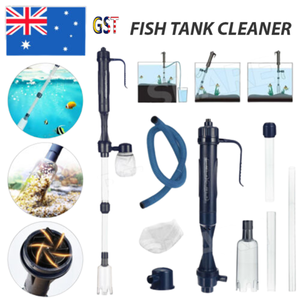 Electric Siphon Vacuum Cleaner Aquarium Fish Tank Clean Pump Water Change Gravel