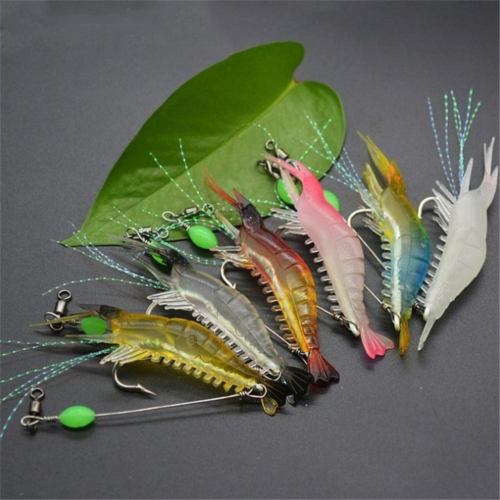 7pcs Soft Plastic Fishing Lures Tackle Prawn Shrimp Flathead Bream Cod Bass Lure