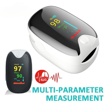 Professional Finger Pulse Oximeter Blood Oxygen Saturation Monitor Heart Rate .