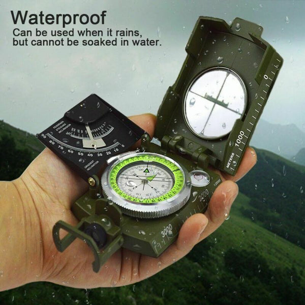 Professional Military Army Metal Sighting Compass Clinometer Camping Hiking New