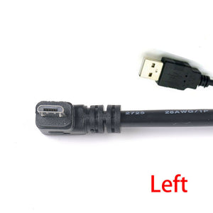 Micro USB High Speed Charging Right Angle 90 Degree Cable Fast Data Sync Cord AU