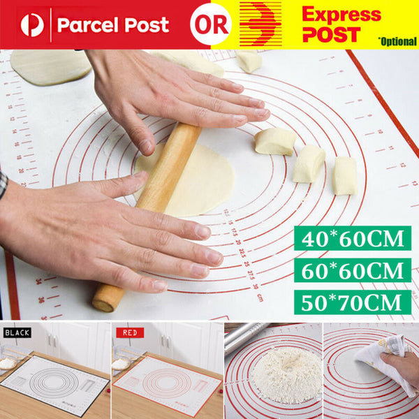 3Size Non-Stick Silicone Cake Dough Mat Pastry Clay Fondant Baking Sheet Kitchen