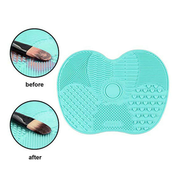 Makeup Cosmetic Silicone Brush Cleaner Washing Pad Mat Scrubber Board Cleaning