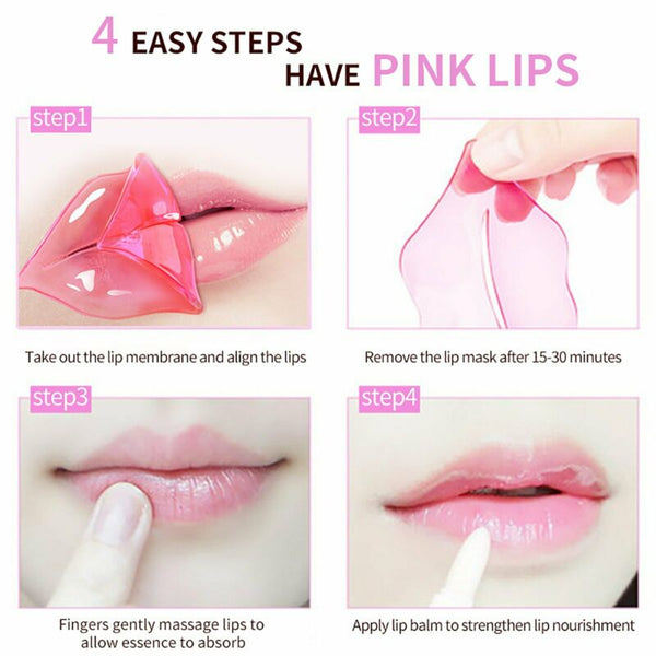 6/12 pcs Lip Pad Collagen Crystal Plumper Moisturizing Beauty Care Gel Patch A