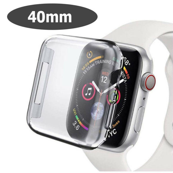 40mm/44mm Clear Ultra Full Case Cover Screen Protector For Apple Watch Series 4