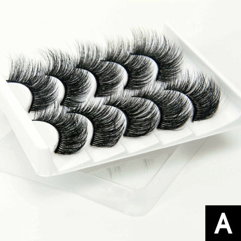 10X 3D Mink Handmade Fake Eyelashes Natural Long Wispy Makeup False Lashes