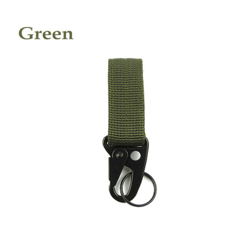 Outdoor Nylon Key Hook Webbing Molle Buckle Hanging Belt Carabiner Clip Climbing