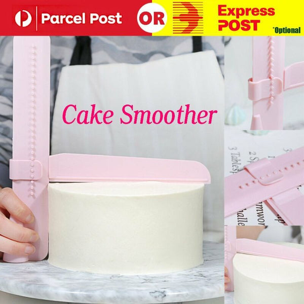 Adjustable Fondant Cake Scraper Icing Piping Cream Spatula Edges Smoother Craft