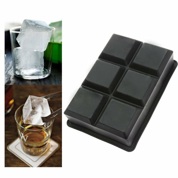 Whiskey Silicon Ice Cube Ball Maker Mold Sphere Mould Brick Party Tray Round