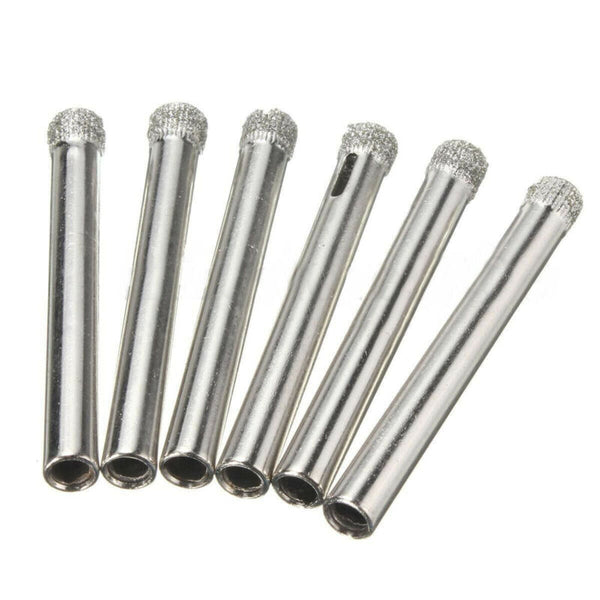 6x Diamond Holesaw 6mm Tile Ceramic Glass Slate Porcelain Marble Drill Bits Tool