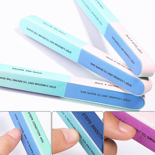 Nail Files Sanding Grit Buffer Emery Gel File Nails Filer Art Pedicure Manicure