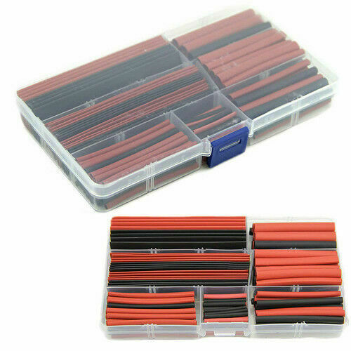 150pcs 2:1 Polyolefin Heat Shrink Tubing Tube Sleeving Wrap Wire Kit Cable AU