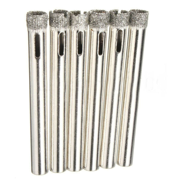 6x Diamond Holesaw 6mm Tile Ceramic Glass Slate Porcelain Marble Drill Bits Tool