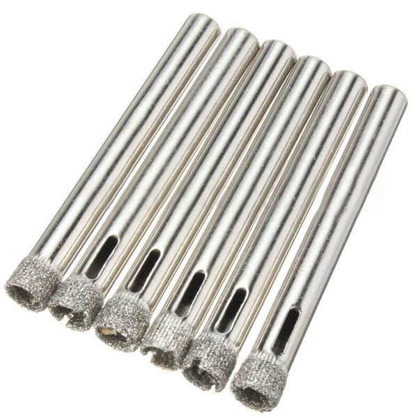 6x Diamond Holesaw 6mm Tile Ceramic Glass Slate Porcelain Marble Drill Bits Tool