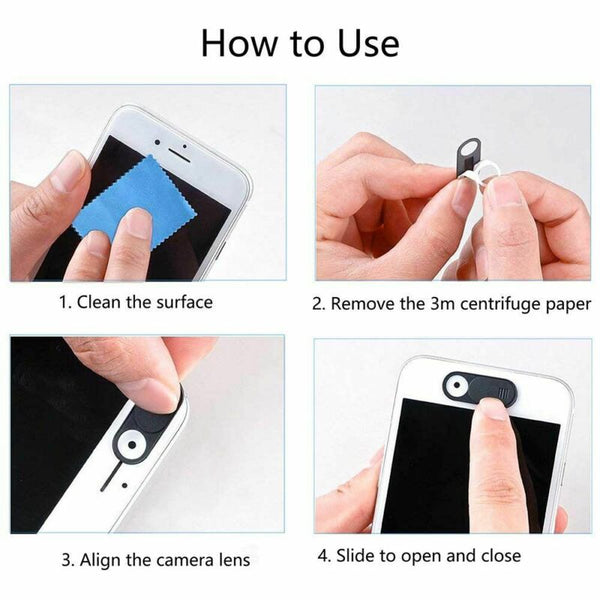 Webcam Shutter Camera Slider Cover Privacy Phone Sticker Slim Tablet Laptop Mac