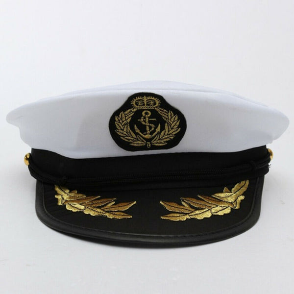 Sexy Sailor Cap Boat Captain Hat For Navy Skipper Costume Fancy Marine Dress