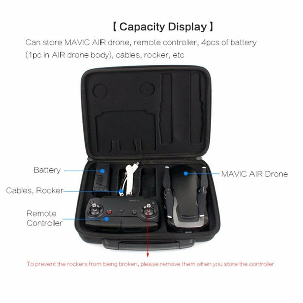 Slim Waterproof Storage Bag Hardshell Handbag Case for Carrying DJI MAVIC Air