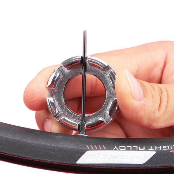 Bicycle Bike 6 Size Spoke nipple Key Wheel Rim Wrench Spanner Repair Mini Tool