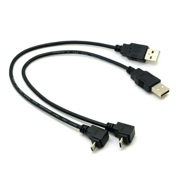 Micro USB High Speed Charging Right Angle 90 Degree Cable Fast Data Sync Cord AU