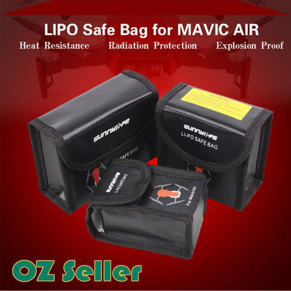 Lipo Battery Fireproof Explosionproof Safe Bag Storage Case For DJI Mavic Air