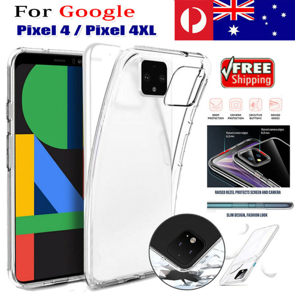 Clear Case Heavy Duty Gel Shockproof Bumper Cover Case For Google Pixel 4 4 XL