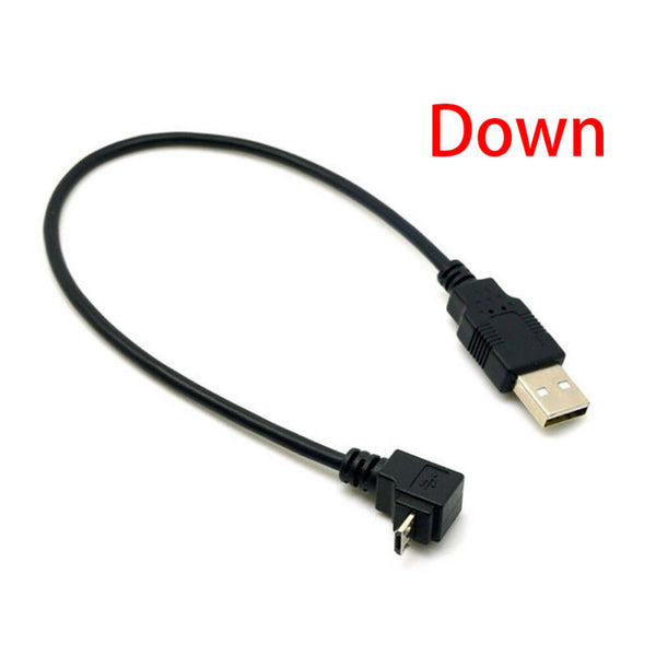 Micro USB High Speed Charging Right Angle 90 Degree Cable Fast Data Sync Cord AU