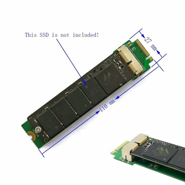 2013/14/15 MacBook Air Pro 12+16 Pins SSD to M.2 (NGFF) PCI-e Adapter Converter