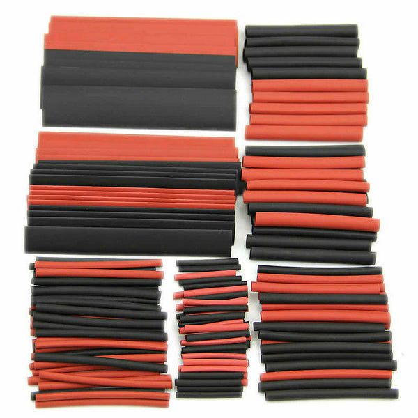 150pcs 2:1 Polyolefin Heat Shrink Tubing Tube Sleeving Wrap Wire Kit Cable AU