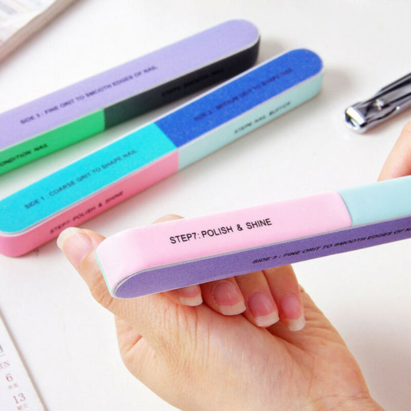 Nail Files Sanding Grit Buffer Emery Gel File Nails Filer Art Pedicure Manicure