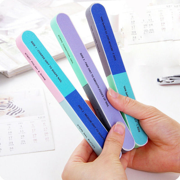 Nail Files Sanding Grit Buffer Emery Gel File Nails Filer Art Pedicure Manicure