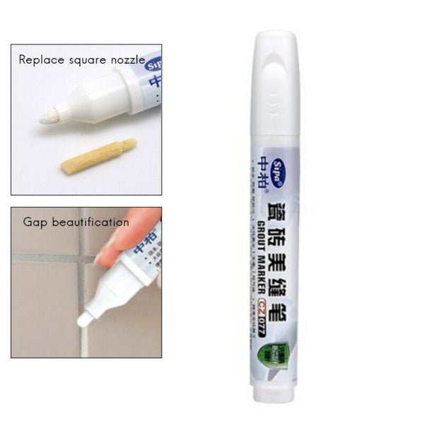 Tile Repair Pen Wall-Gap Refill Grout Refresher Marker Bathroom Cleaner