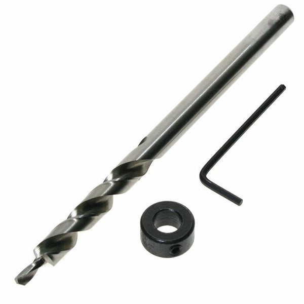 9.5MM Hex Pocket Hole Drill Bit HSS Twist Step Collar Wrench Tool For Kreg