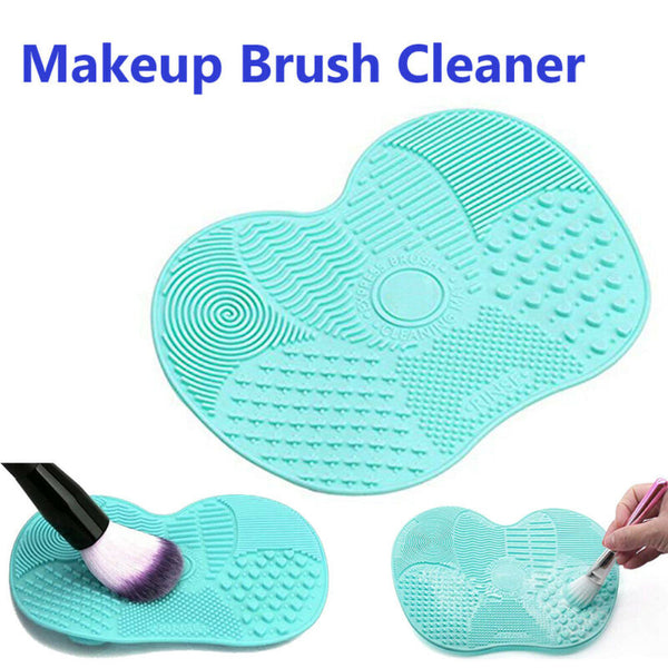 Makeup Cosmetic Silicone Brush Cleaner Washing Pad Mat Scrubber Board Cleaning