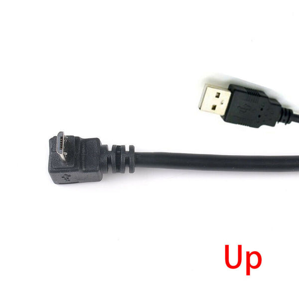 Micro USB High Speed Charging Right Angle 90 Degree Cable Fast Data Sync Cord AU