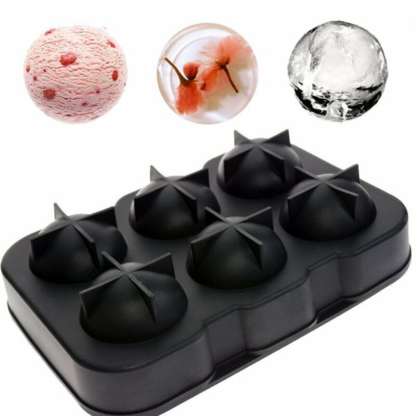 Whiskey Silicon Ice Cube Ball Maker Mold Sphere Mould Brick Party Tray Round