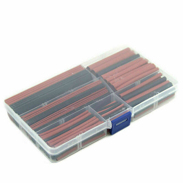 150pcs 2:1 Polyolefin Heat Shrink Tubing Tube Sleeving Wrap Wire Kit Cable AU